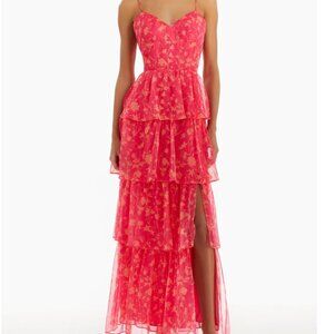 Amanda Uprichard - Thaddea Maxi Dress in Brookside Print